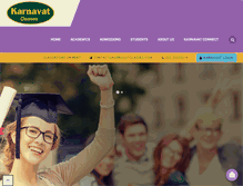 Tablet Screenshot of karnavatclasses.com